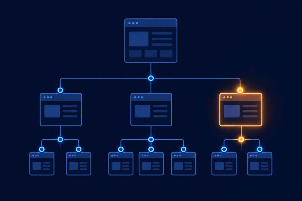 Technical SEO website architecture and site structure diagram